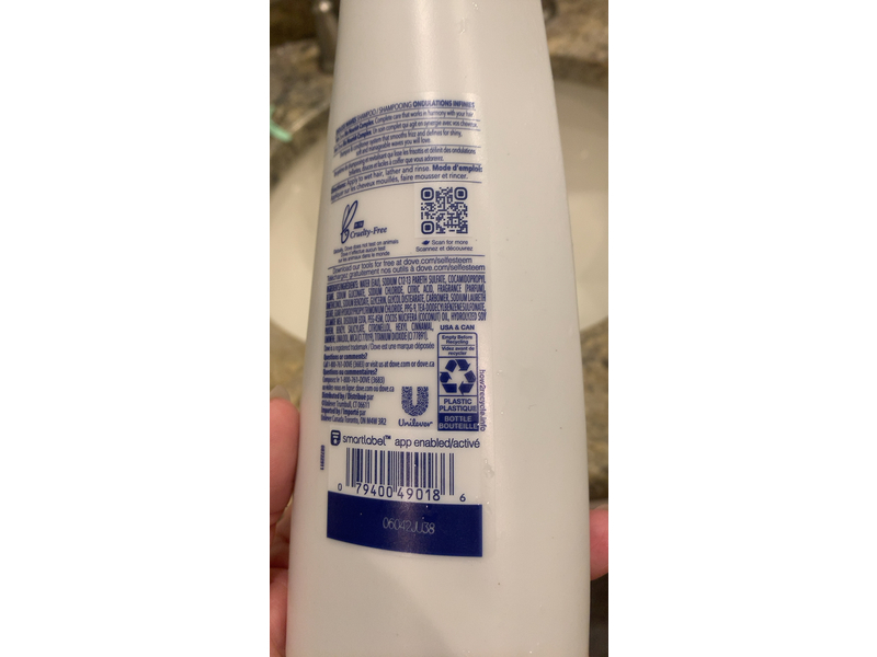 Dove Endless Waves Shampoo, 12 fl oz/355 mL