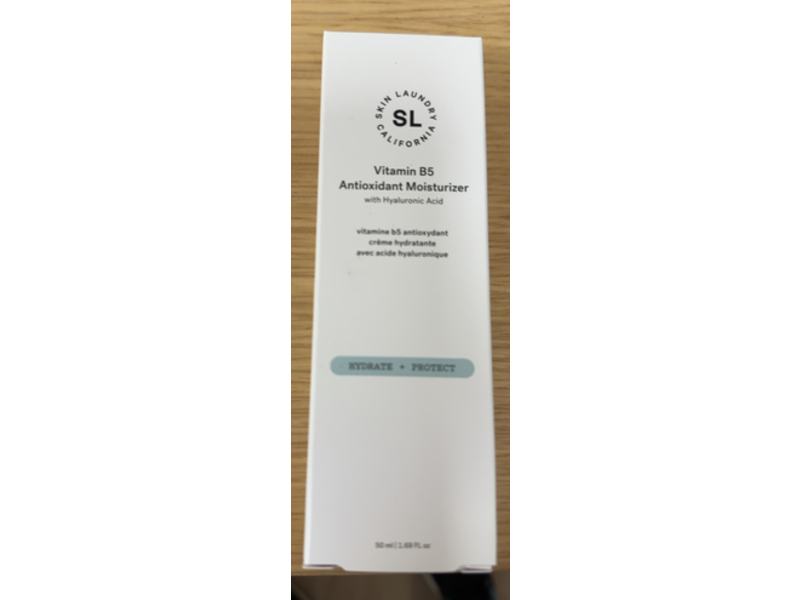 Skin Laundry Hydrate + Protect Vitamin B5 Antioxidant Moisturizer with Hyaluronic Acid, 1.69 fl oz/50 mL