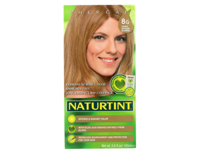 Naturtint Phergal Permanent Hair Color, 8G Sandy Golden Blonde, 5.6 fl oz/165 ml