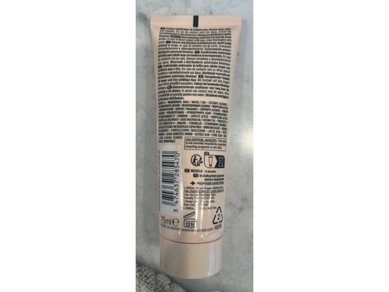 Kérastase Paris Gloss Absolu Gloss Enhancing Conditioner, Hyaluronic Acid + Glycolic Acid + Wild Rose In Oil, 2.53 fl oz/75 mL