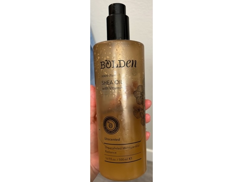 Bolden Shea Oil, Unparalleled Moisture & Radiance, Unscented, 16.9 fl oz/500 mL