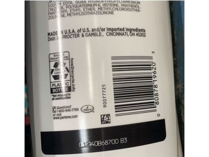 Pantene Pro-V Daily Moisture Renewal Shampoo, 36.2 fl oz/1071 mL