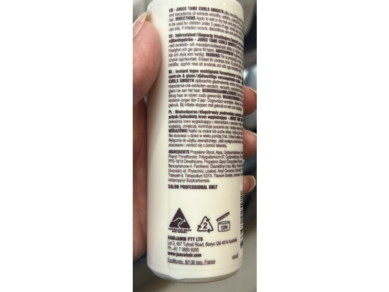 Juuce Tame Curls Smooth Balm, 150 mL