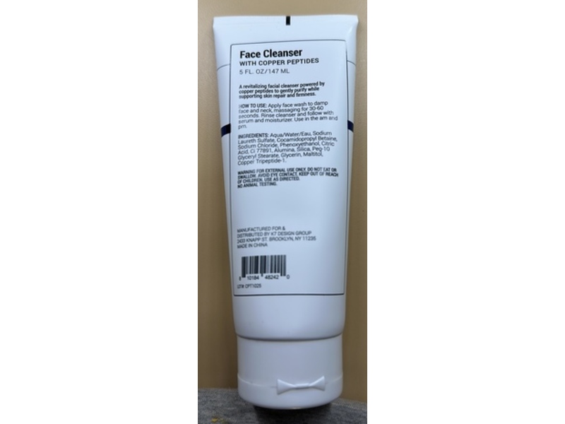 Revive Rx Face Cleanser, Copper Peptides, 5 fl oz/147 mL