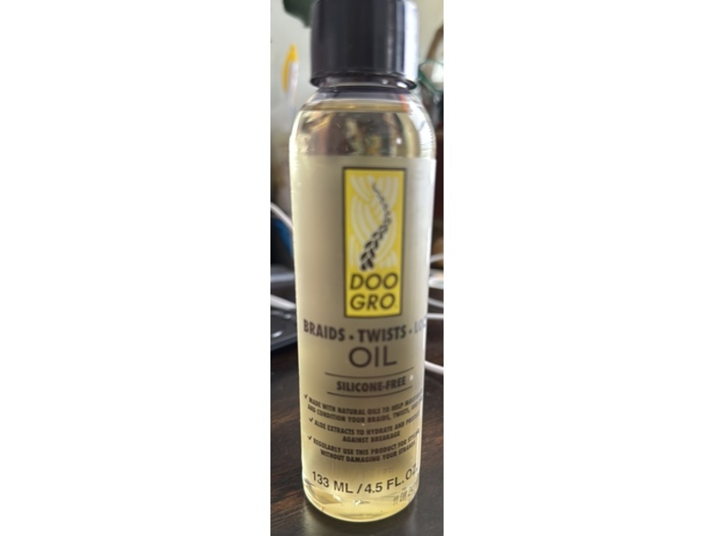 Doo Gro Braids Twists Locs Hair Oil, 4.5 fl oz/133 mL