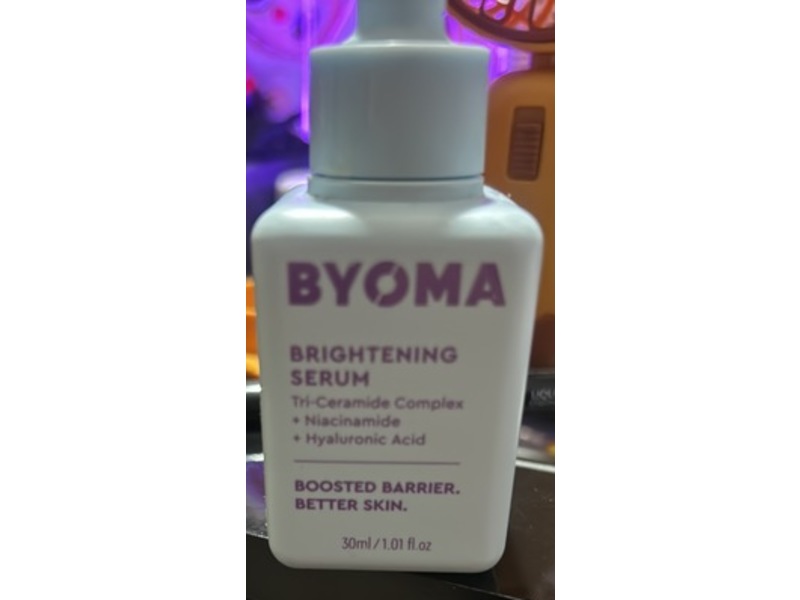 Byoma Brightening Serum Refill, Tri-Ceramide Complex + Niacinamide + Hyaluronic Acid, 1.01 fl oz/ 30 mL