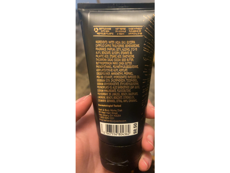 Bath & Body Works Into The Night Body Cream, Shea Butter + Hyaluronic Acid, 2.5 oz/70 g