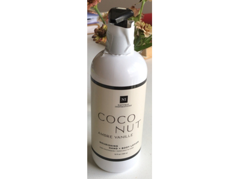 Natural Inspirations Nourishing Hand + Body Lotion, Coconut Ambre Vanille , 12 fl oz/355 mL,