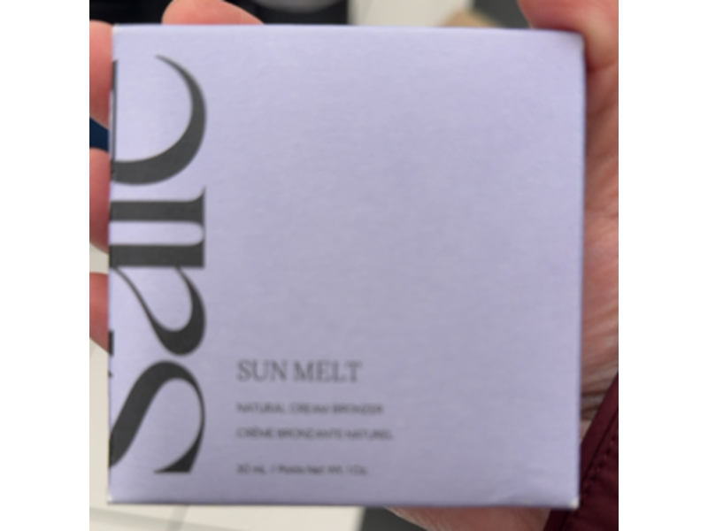 Saie Sun Melt Natural Cream Bronzer, Deep Bronze, 1 oz/30 mL