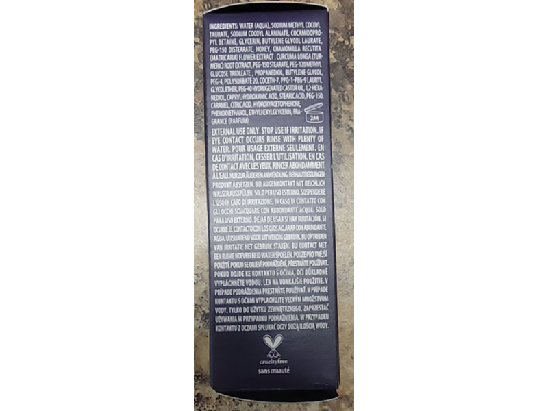 Keys Soulcare Golden Cleanser, Manuka Honey Turmeric, 1.01 fl oz/30 mL