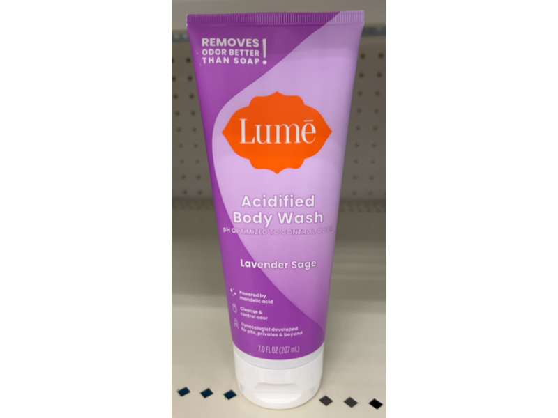 Lume Acidified Body Wash, Lavender Sage, 7.0 fl oz/207 mL