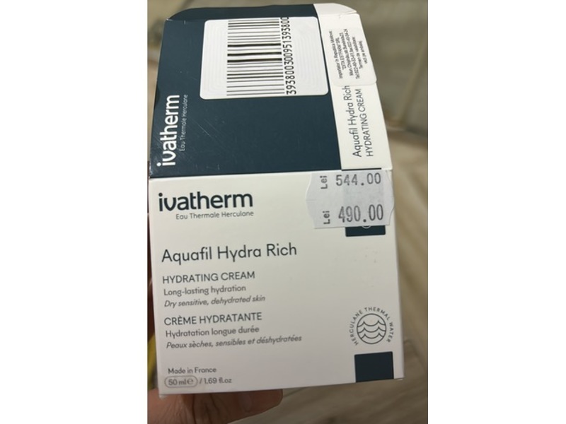 Ivatherm Hydrating Cream, Aquafil Hydra Rich, 50 mL