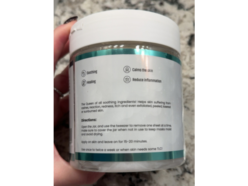 Krx Aesthetics Home Care Mask, Cica, 300 mL, 20 Count