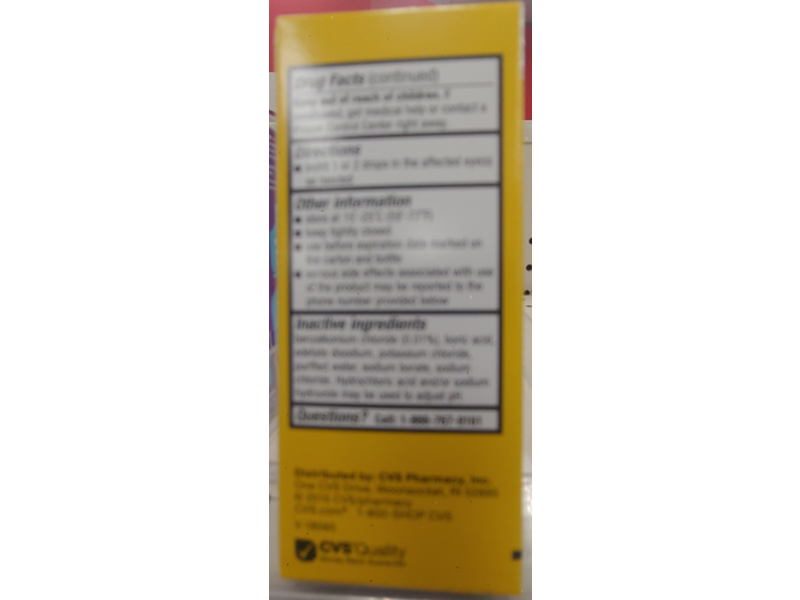 CVS Health Artificial Tears Lubricant Eye Drops, 1 fl oz/30 mL