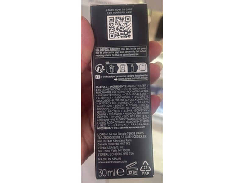 Kerastase Paris K Nutritive Magic Night Serum, 1.01 fl oz/30 mL