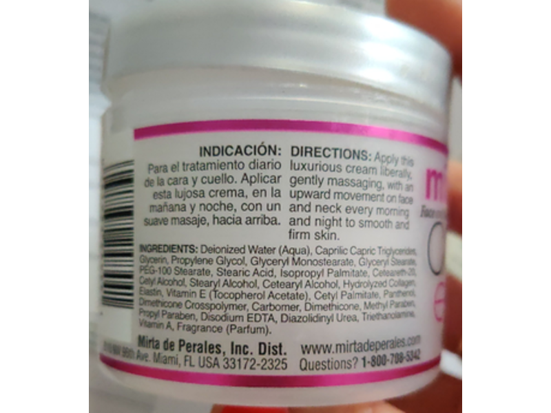 Mirta De Perales Collagen Elastin Cream, 4 oz/170 g