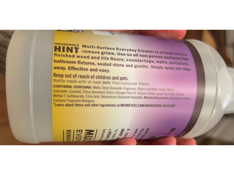 Mrs. Meyer's Clean Day Multi-Surface Everyday Cleaner, 24 fl oz/710 mL