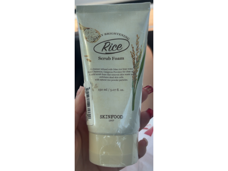 Skinfood Daily Brightening Scrub Foam , Rice, 5.07 fl oz/150 mL