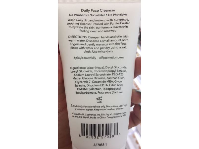 e.l.f. Daily Face Cleanser, 5 fl oz/150 mL