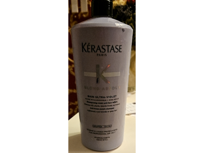 Kerastase Bain Ultra-Violet Purple Shampoo, 34 fl oz/1000 mL