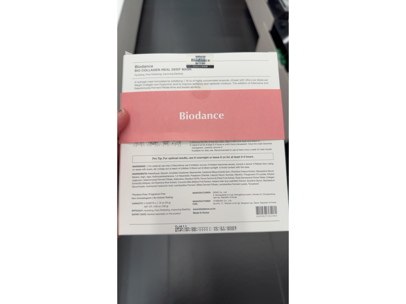 Biodance Bio Collagen Real Deep Mask, 1.19 oz/34 g, Pack Of 4