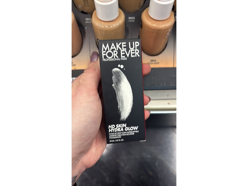 Make Up For Ever Hd Skin Hydra Glow Foundation, 1N14, 0.40 fl oz/12 mL