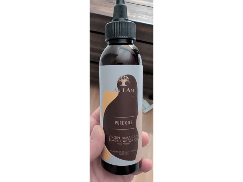 As I Am Pure Oils Virgin Jamaican Black Castor Oil, 4 fl oz/118 mL