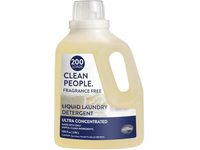 Clean People Liquid Laundry Detergent, Fragrance Free, 200 Loads, 100 fl oz/2.96 L - thumbnail 1