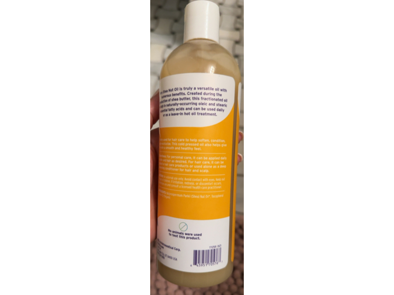 Life-Flo Cold Pressed Pure Shea Nut Oil, 16 fl oz/473 mL