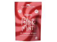 Biom All-Purpose Wipes, Pepper Mint, 60 Count - Image 2