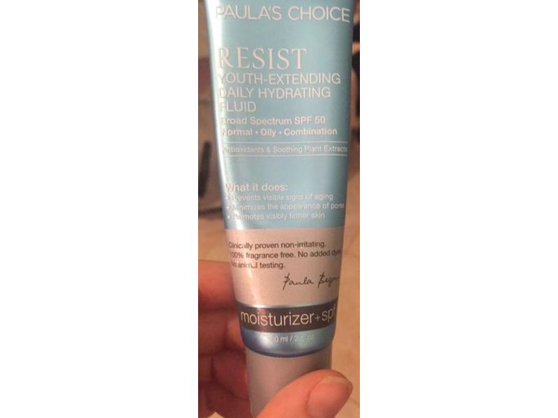 Paula's Choice Resist Youth-Extending Daily Hydrating Fluid, SPF 50, 2 fl oz/60 mL