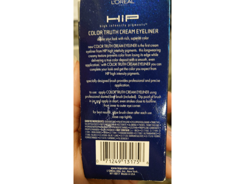 L'Oreal Paris Hip Cream Eyeliner, 956 Midnight Blue, 0.159 oz/4.5 g