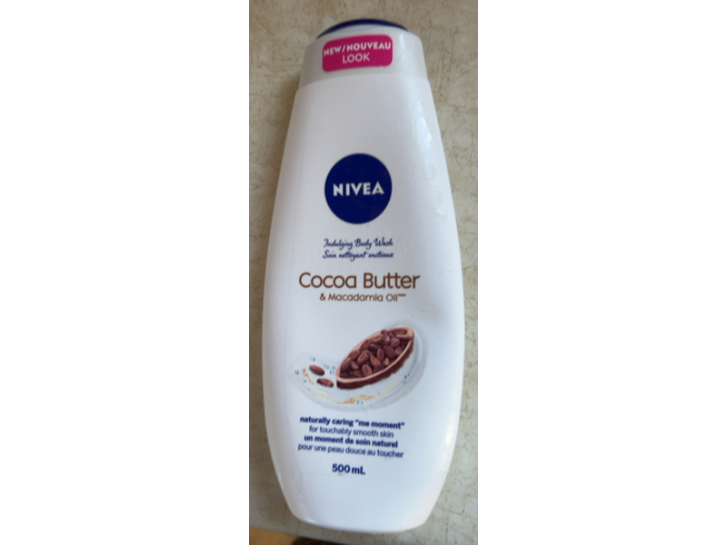 Nivea Body Wash, Cocoa Butter & Macadamia Oil, 500 mL