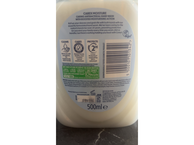 Carex Antibacterial Hand Wash, 500 mL