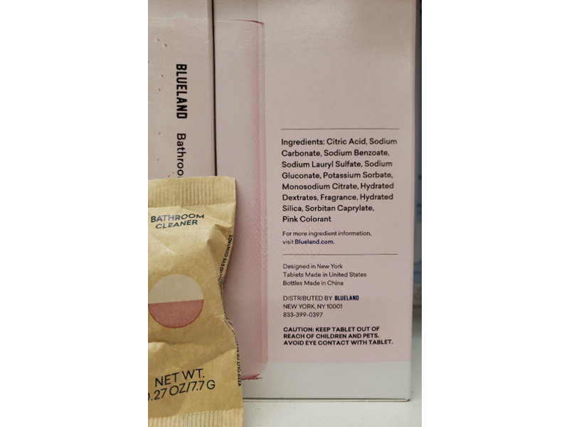 Blueland Bathroom Cleaner, Eucalyptus Mint, 0.27 oz/7.7 g, 4 Count