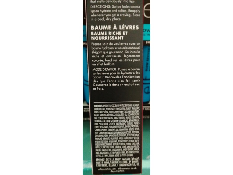 e.l.f Glow Reviver Melting Lip Balm, Candied Cranberry, 0.52 oz/15 g