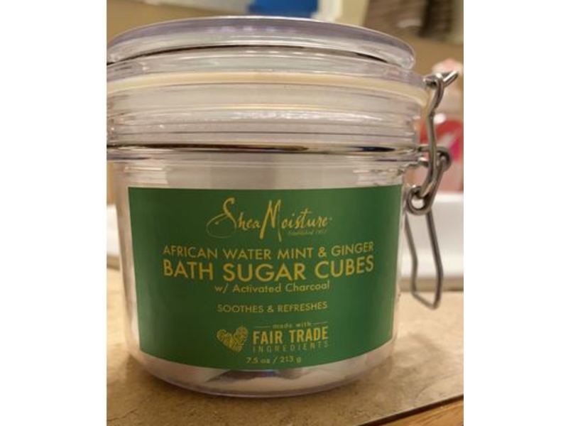 SheaMoisture Bath Sugar Cubes, African Water Mint & Ginger, 7.5 oz/213 g