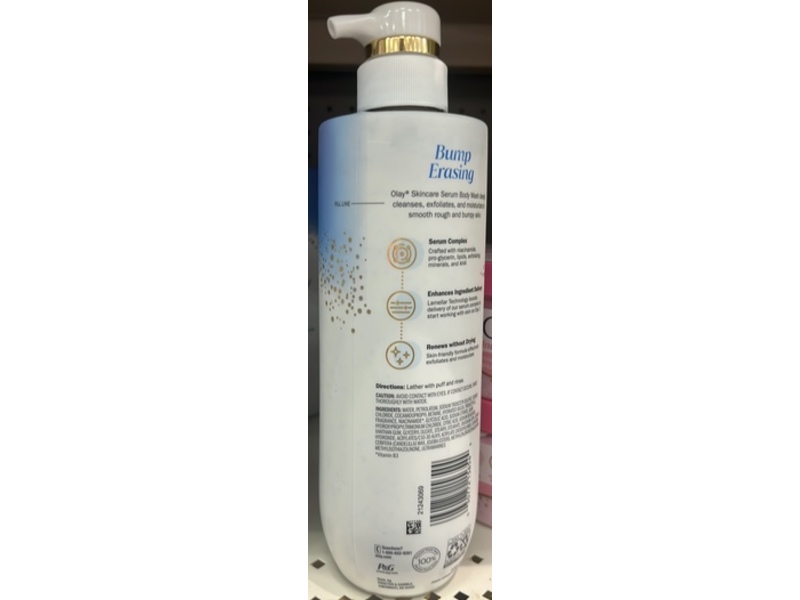 Olay Bump Erasing Exfoliating + AHA Serum Complex Body Wash, 20 fl oz/591 mL