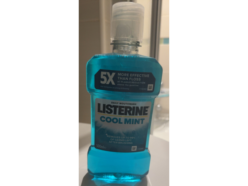 Listerine Daily Mouthwash, Cool Mint, 500 mL