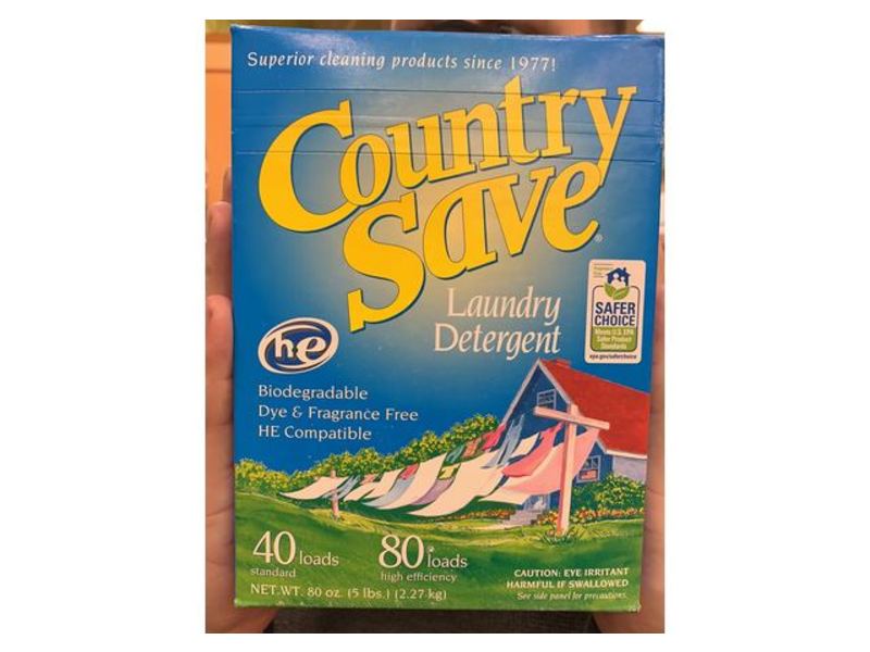 Country Save Biodegradable Laundry Detergent, 80 oz/2.27 Kg