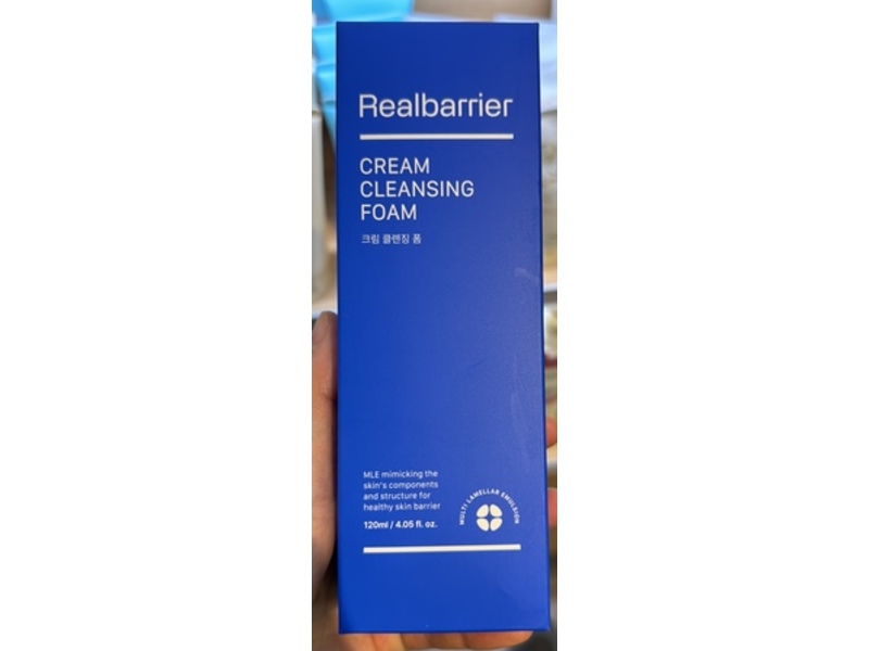 Real Barrier Cream Cleansing Foam, 4.05 fl oz/120 mL