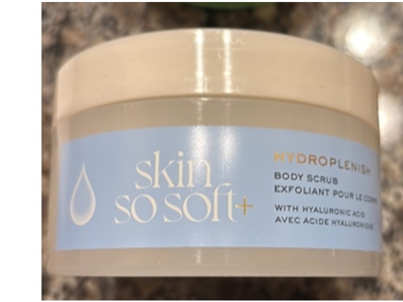 Avon Skin So Soft+ Hydroplenish Body Scrub, Hyaluronic Acid, 8.2 oz/233 g
