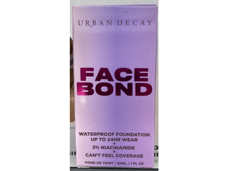 Urban Decay Face Bond Self-Setting Waterproof Foundation, 24 Medium Neutral, 1 fl oz/30 mL