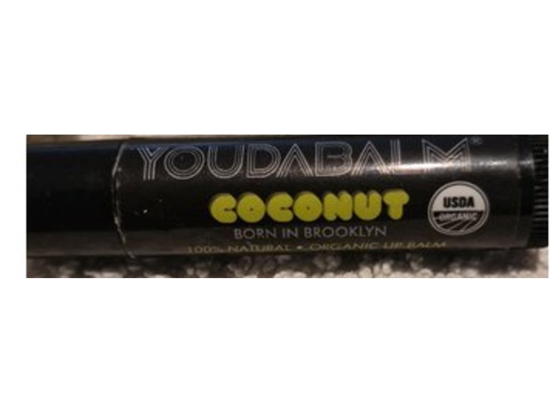 You Da Balm Organic Lip Balm, Coconut, 0.15 fl oz/4.25 g, Pack Of 3