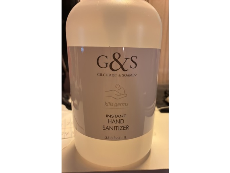 Gilchrist & Soames Instant Hand Sanitizer, 33.8 fl oz/1L
