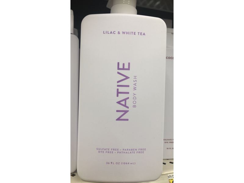 Native Body Wash, Lilac & White Tea, 36 fl oz/1064 mL