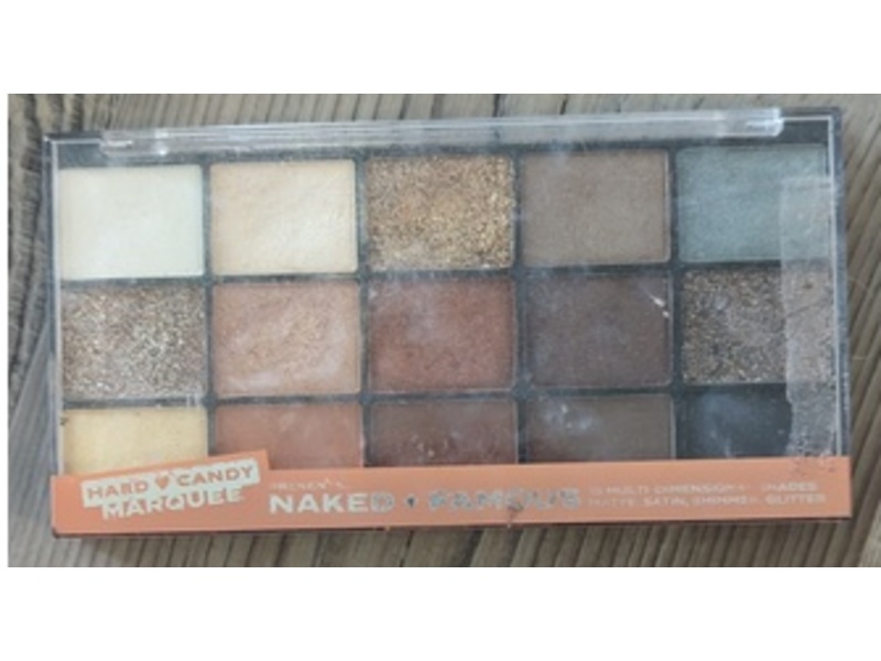 Hard Candy Famous Marquee 15 Multi-Dimensional Eyeshadow Palette, 0.714 oz/20.4 g