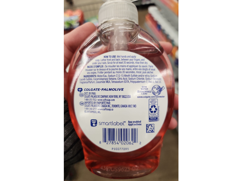 Soft Soap Hand Soap, Watermelon Scent, 6.25 fl oz/184 mL