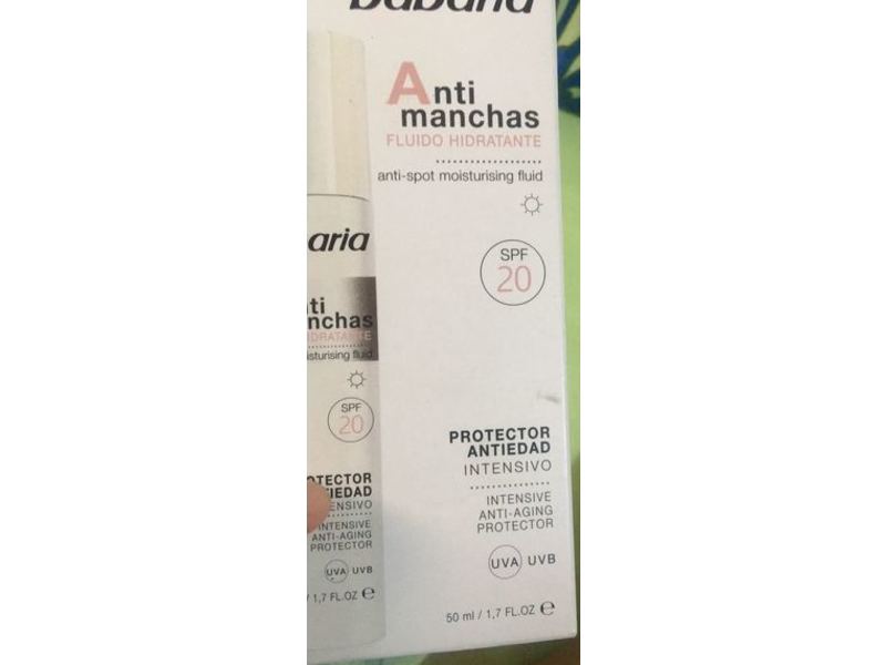 Babaria Anti-Spot Moisturising Fluid, SPF 20, 1.7 fl oz/50 mL