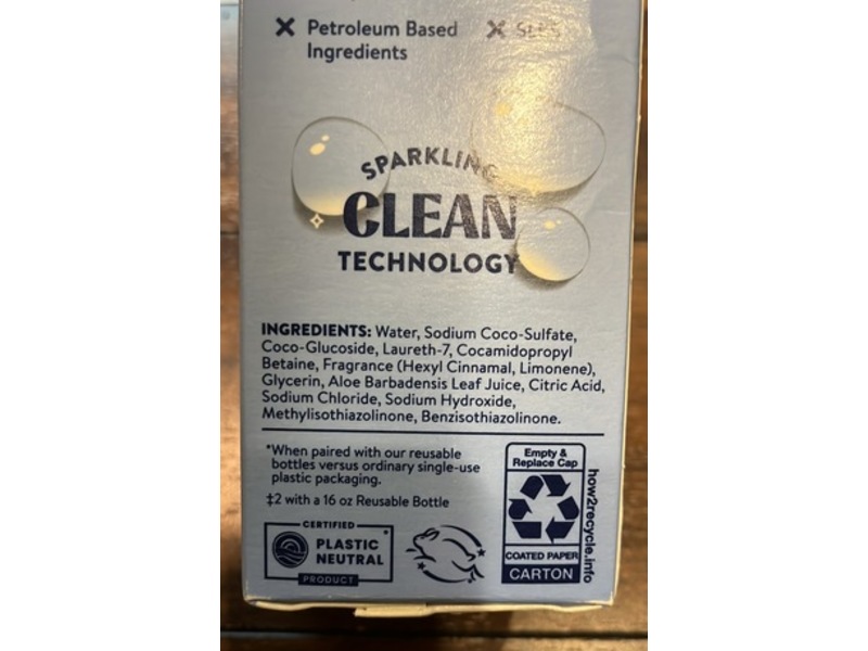 Cleancult Dish Soap, Fresh Rain, 32 fl oz/946 mL